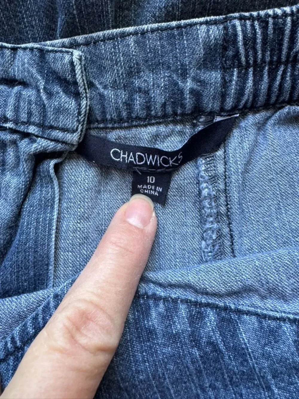 Vintage Chadwicks Denim Skirt Size 10 - Picture 3 of 4